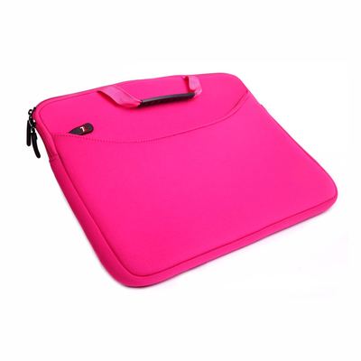 Notebook Neopren Sleeve mit Tragegriff - 15,6" - Pink