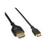 InLine HDMI Mini Superslim Kabel A an C - schwarz - 0,5m