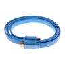 Flaches HDMI 1.4 Kabel (HDMI Ethernet) - 1,5 m - blau