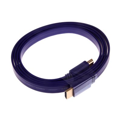 Flaches HDMI 1.4 Kabel (HDMI Ethernet) - 1,5 m - lila