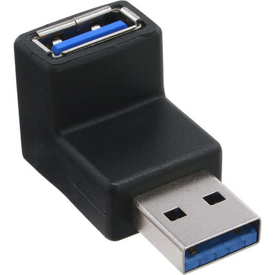 InLine® USB 3.0 Adapter, Stecker A auf Buchse A, gewinkelt 90°