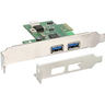 InLine® Schnittstellenkarte, 2x USB 3.0, PCIe, inkl. Low-Profile Slotblech