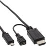 InLine® MHL Micro-USB zu HDMI Adapterkabel
