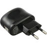 InLine® USB Netzteil, Ladegerät, Stromadapter, 100-240V zu 5V/1A, schwarz